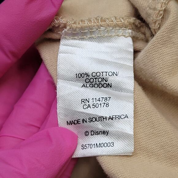 Disney Donald Duck Ringer Shirt XL 24x27 Beige Blue - Picture 6 of 15